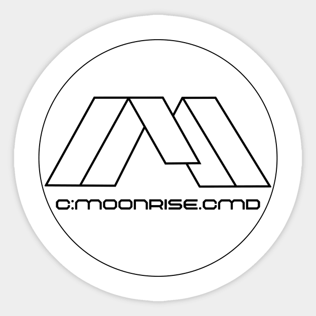 Moonrise Command Sticker by Rezolutioner